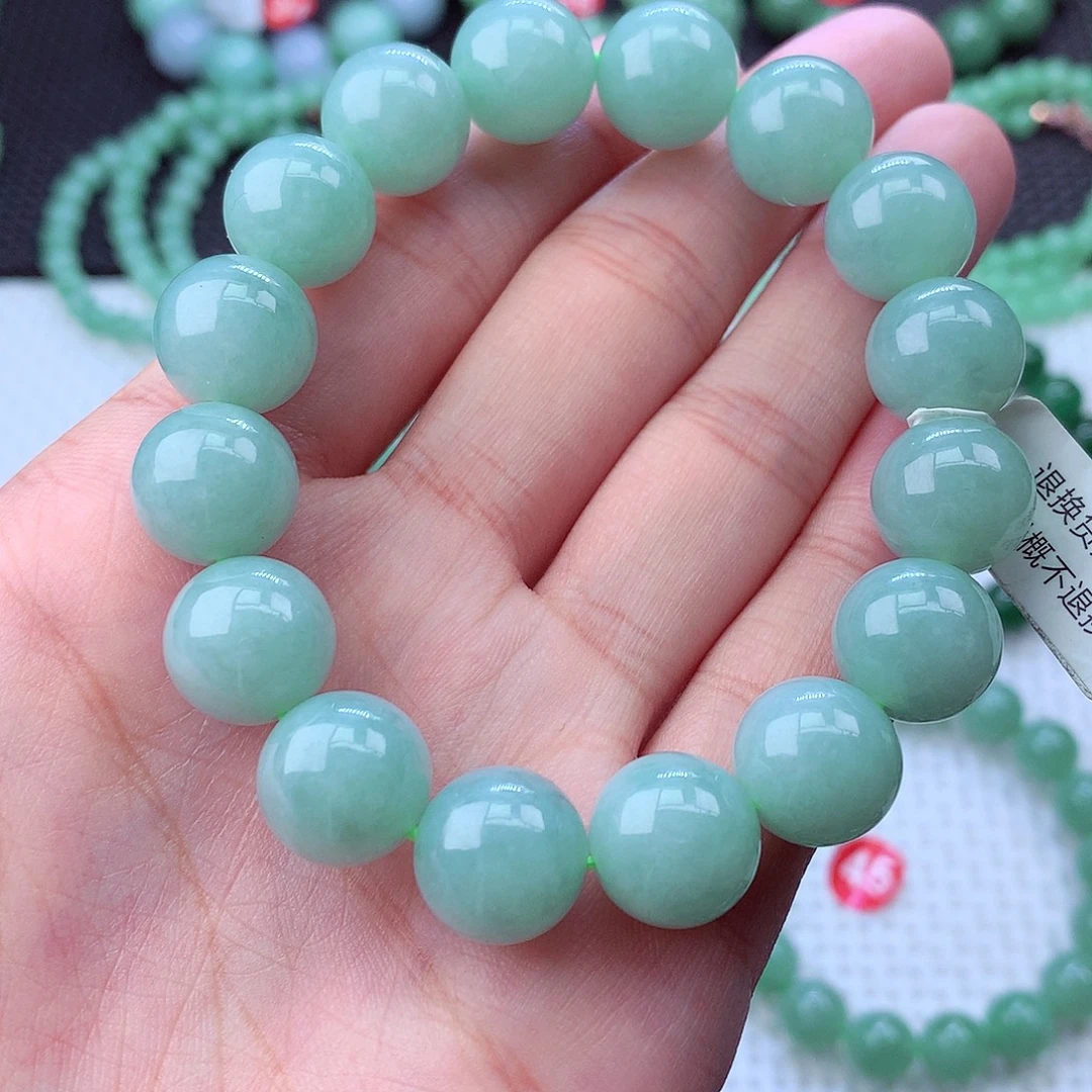 翡翠未镶嵌毛衣链卡13