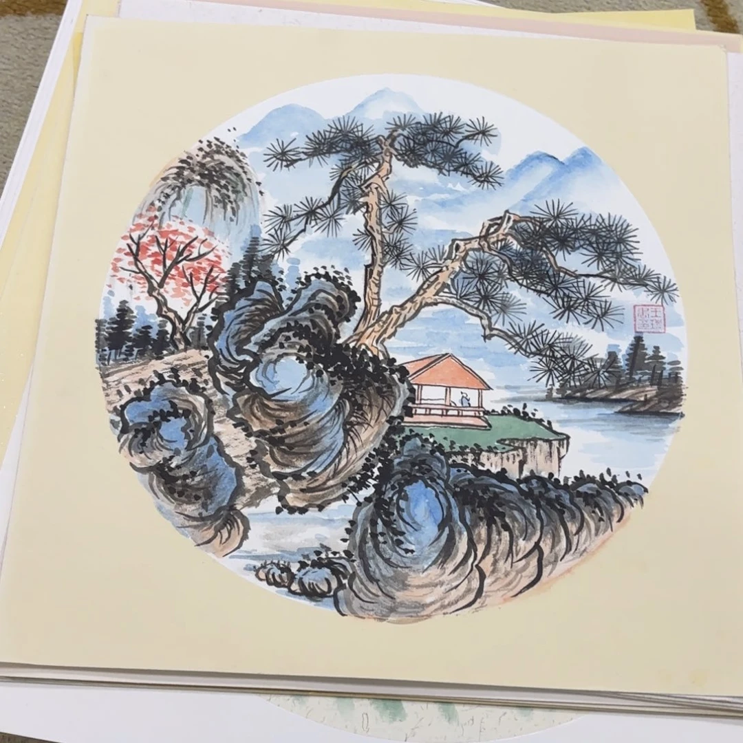 国画33-33卡纸作品艺