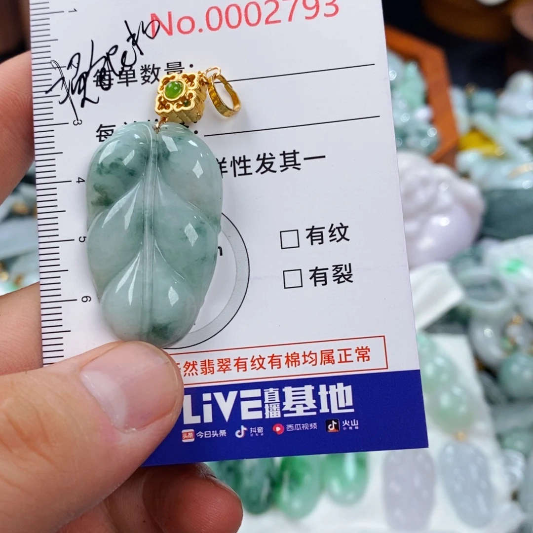 晓***贤翡翠未镶嵌颈饰2793