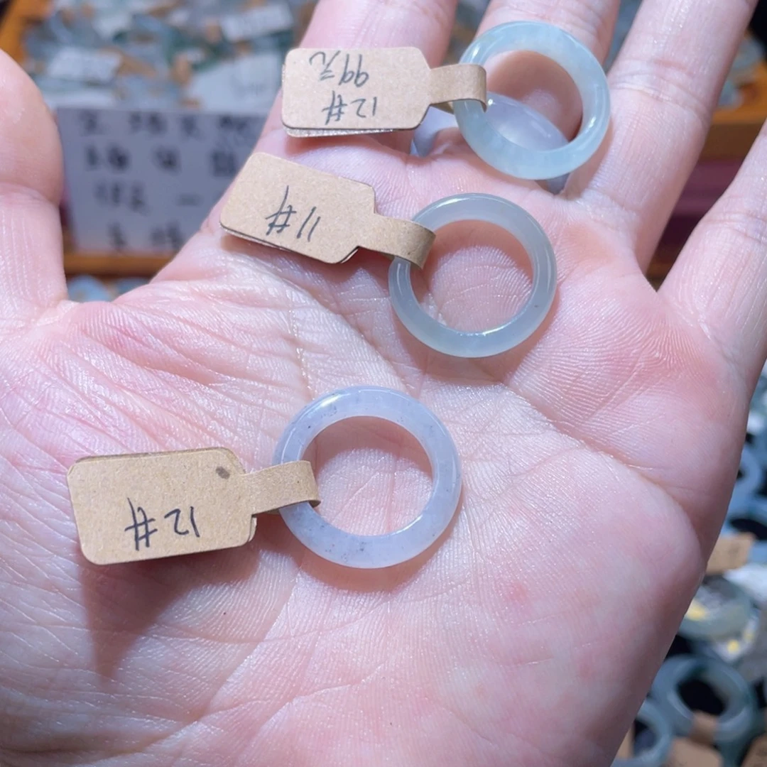 仲***仲定制翡翠未镶嵌3个