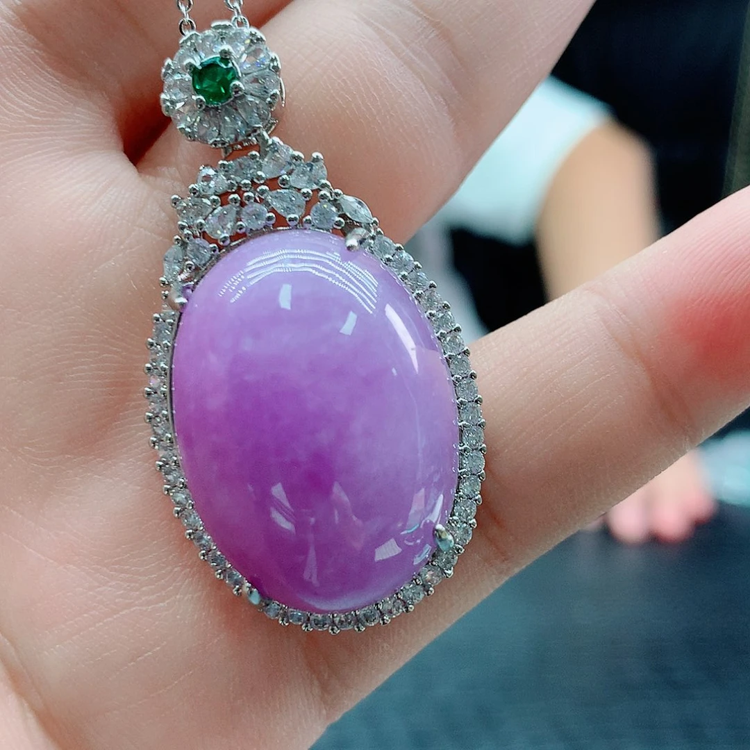 翡翠挂件14K金镶嵌136