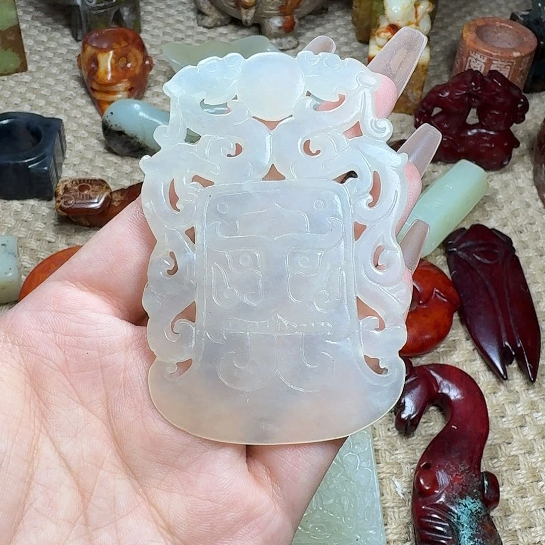 白玉菩提吊坠挂件