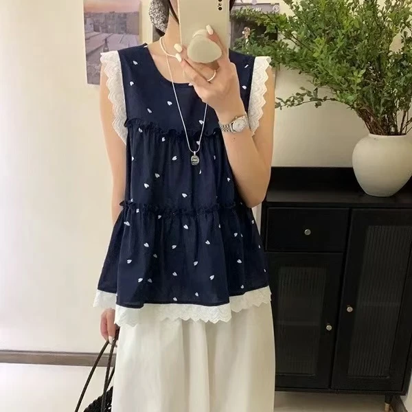 Datou 飞飞袖衬衫娃娃衫上衣5101