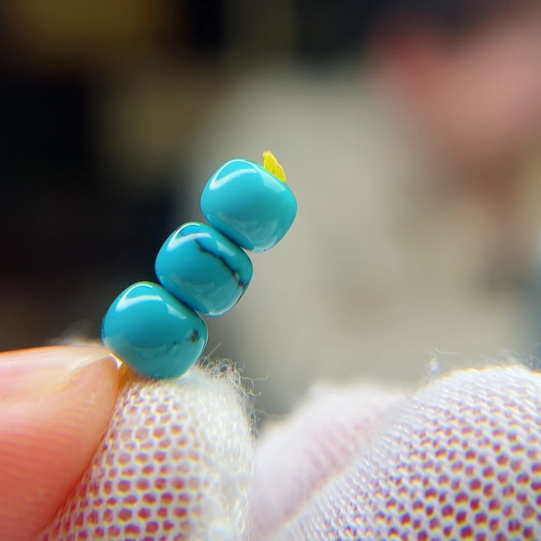 绿松石珠宝奇石未镶嵌6.1腰珠