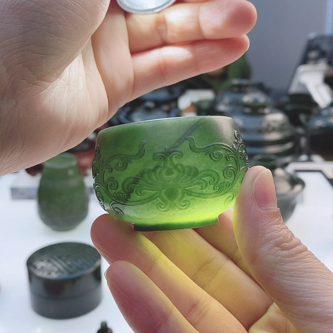 和田玉（青玉）把件未镶嵌