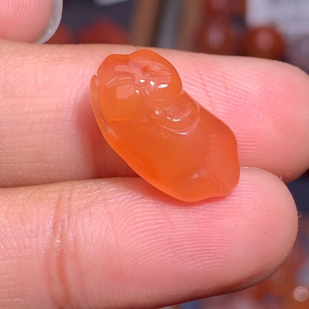 南红玛瑙未镶嵌珠宝半成品猫