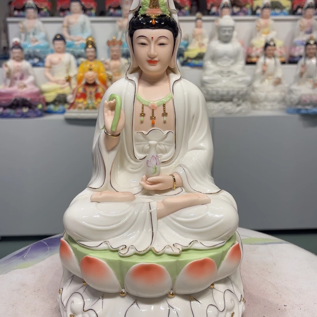 摆件瓷摆件观音12