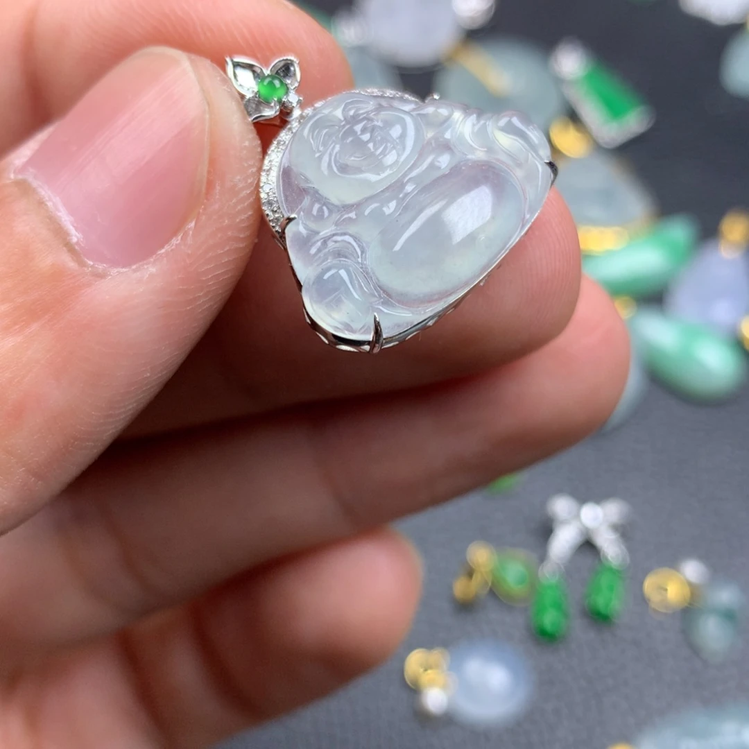 【闪购商品】翡翠18K金镶嵌颈饰翡翠