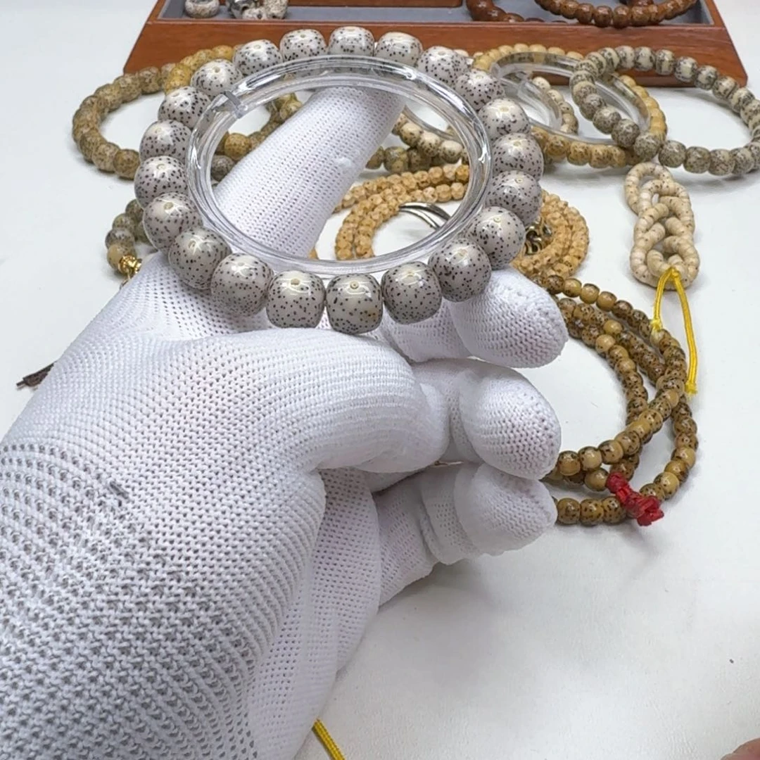 星月菩提手串4zs青瓷石玉星月11左右桶单圈