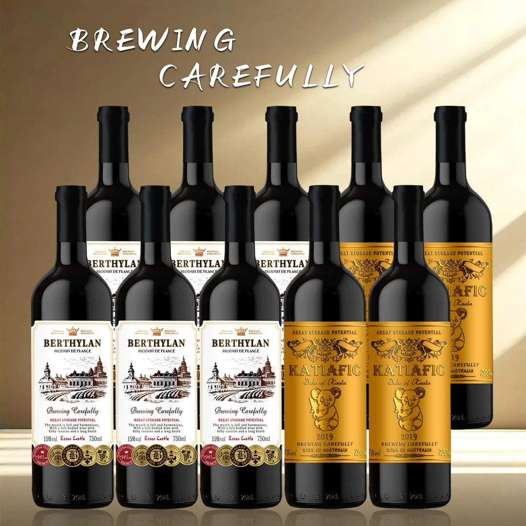 【户外发专属】罗森城堡干红葡萄酒750ML*6支+考拉4（JY）