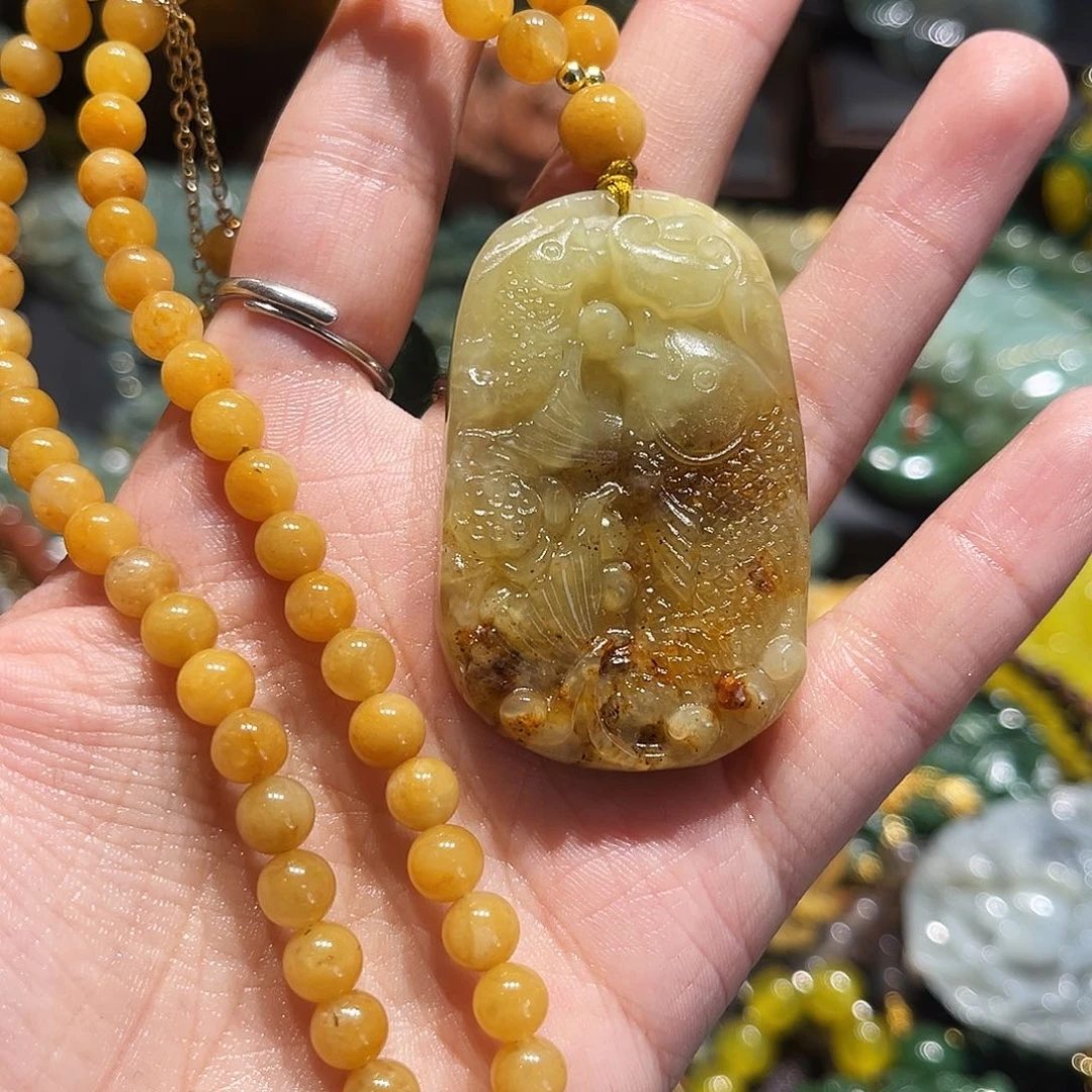 未镶嵌岫玉毛衣链