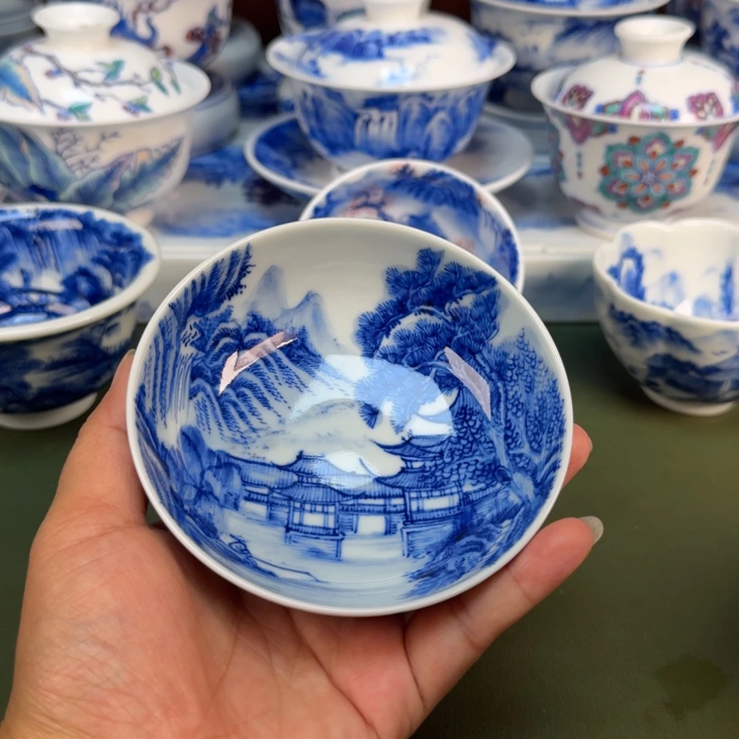 景德镇纯手绘茶具圆圆272