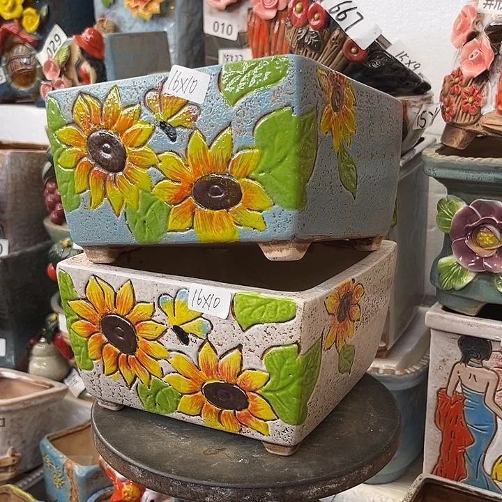 粗陶材质多肉花盆