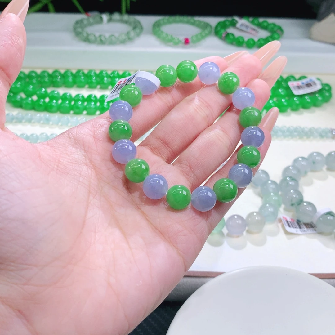翡翠未镶嵌手链卡10