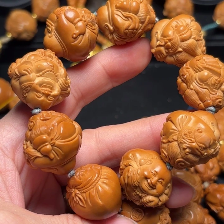 橄榄核手串/手链品***熊手串