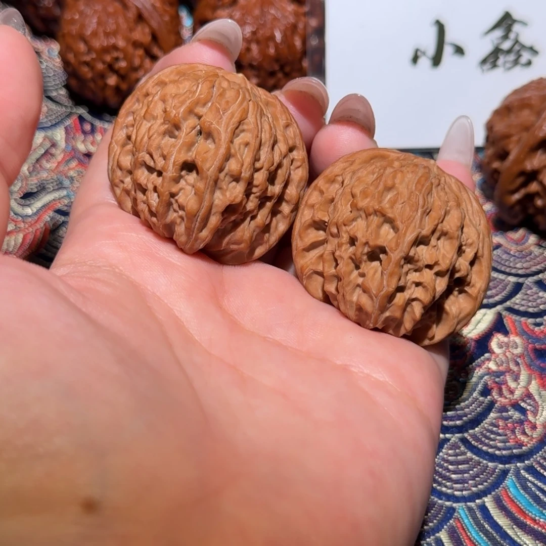 把件核桃270号40蓟县山地磨盘狮子头文玩核桃