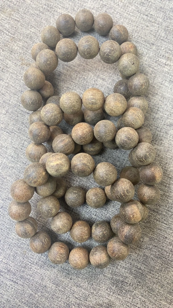 粗抛1.5贡木犀角单圈手串