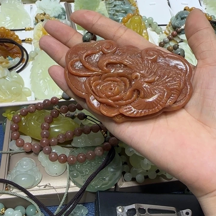 蛇纹石玉吊坠未镶嵌番**.