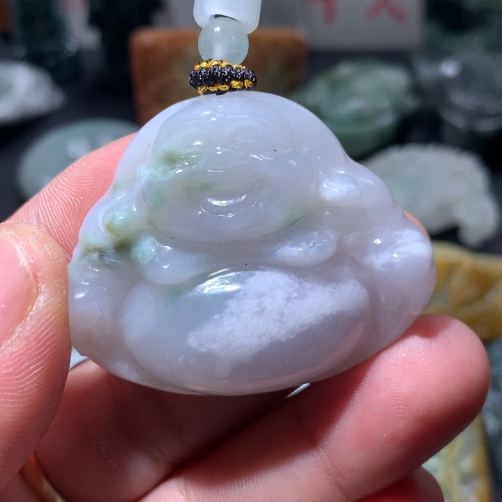 翡翠未镶嵌颈饰保真天然a货翡翠