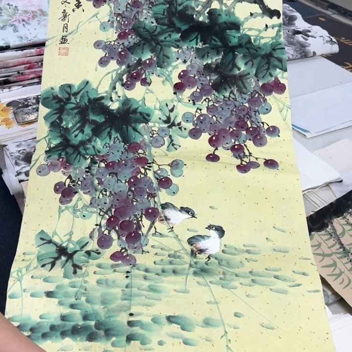 国画纯手绘作品欣赏图
