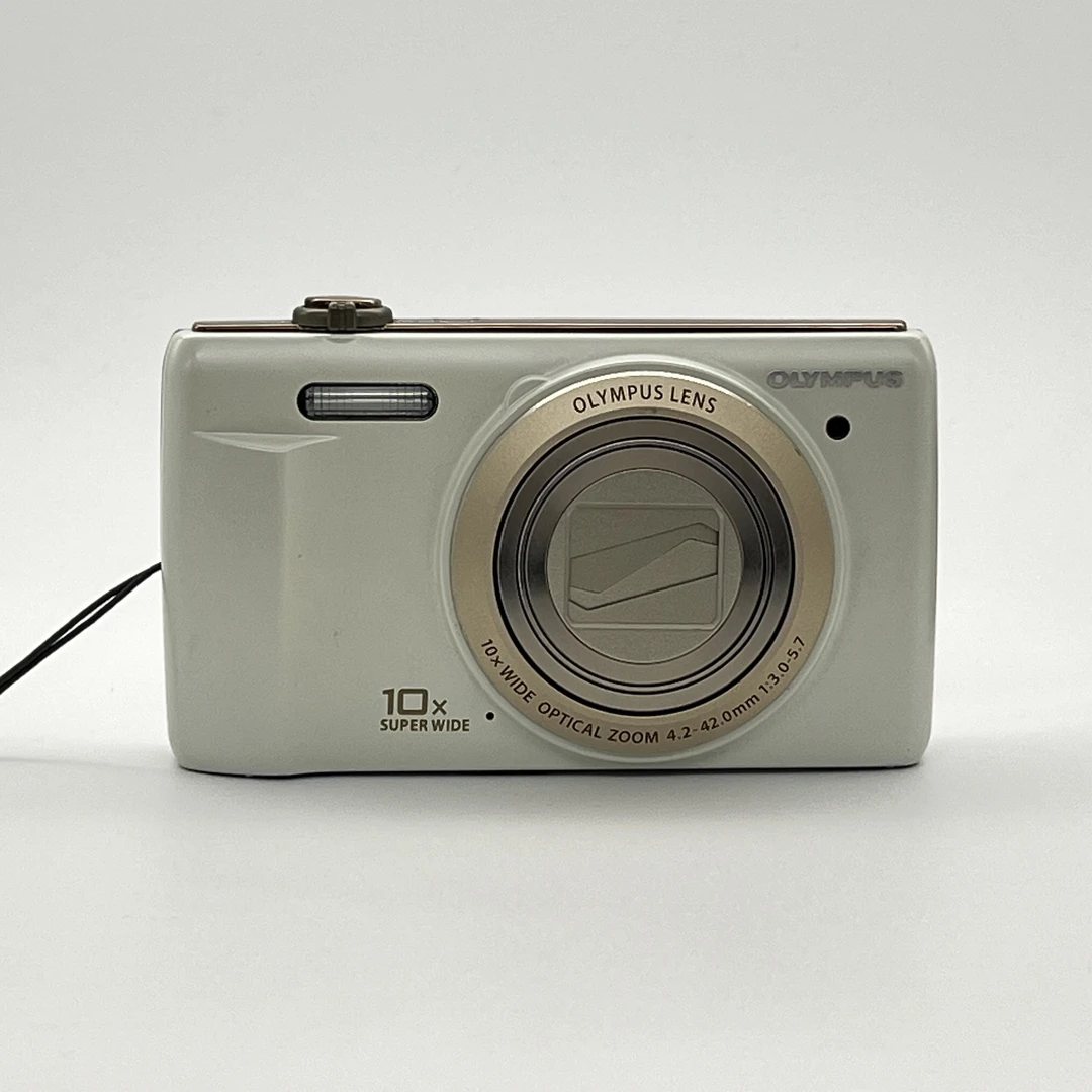 99新  OLYMPUS/奥林巴斯D755 奶白色 1600万像素10倍长焦 CCD相机