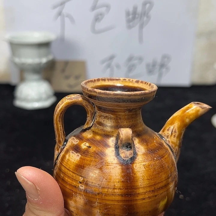 陶其他赣州窑小酒壶