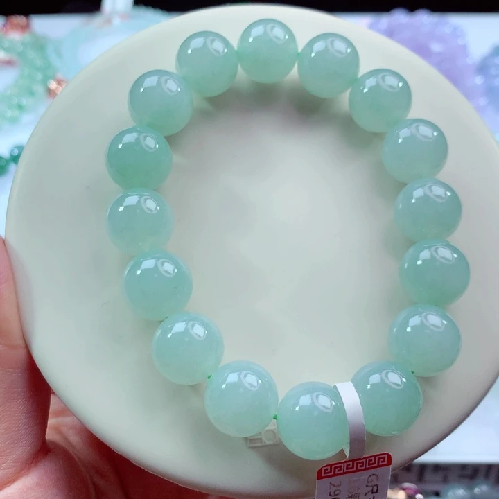 翡翠未镶嵌手链卡13.6