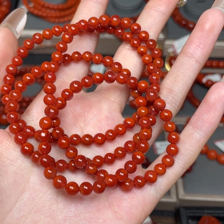 南红玛瑙手链未镶嵌用****3