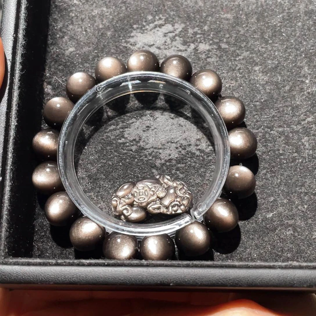 黑曜岩手链未镶嵌没****’