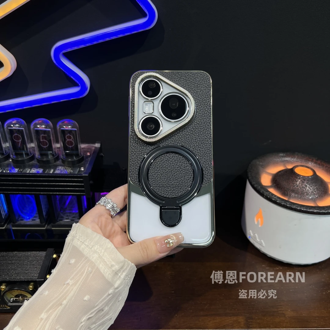 适用于华为pura80pro手机壳p80pro+加保护套磁吸支架男女外壳保护