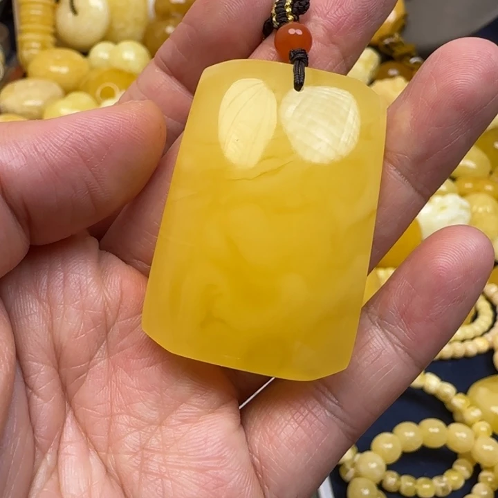 蜜蜡未镶嵌颈饰天然蜜蜡