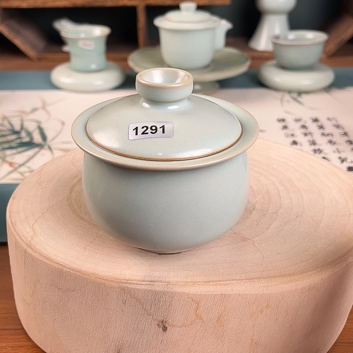 杯芬*1291 青鸾汝瓷汝州微瑕