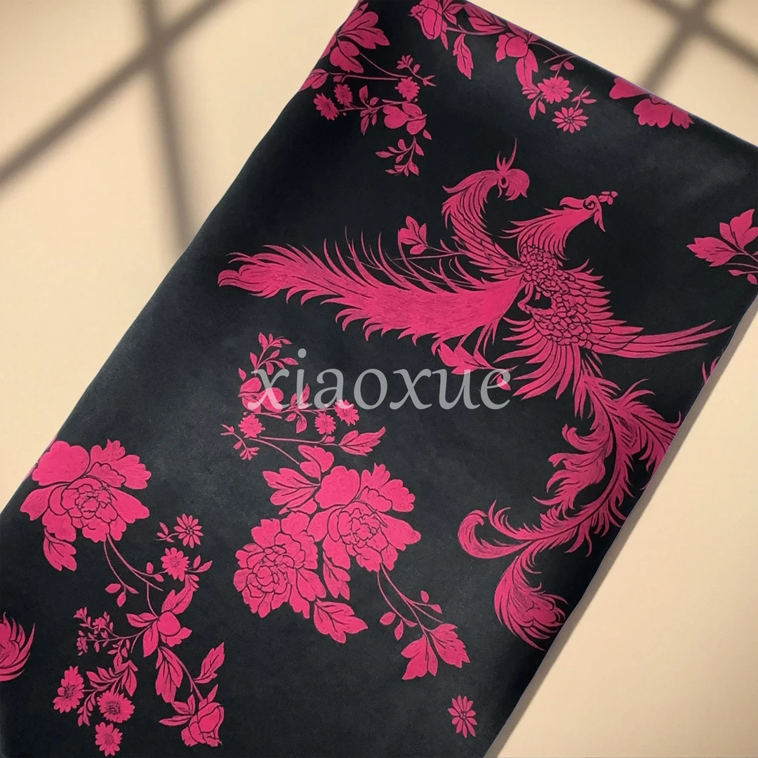 [皮子-老缎] 香云纱 110门幅 50姆米 桑蚕丝 丝绸 面料 服装 布料