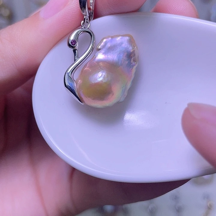颈饰合金淡水珍珠07