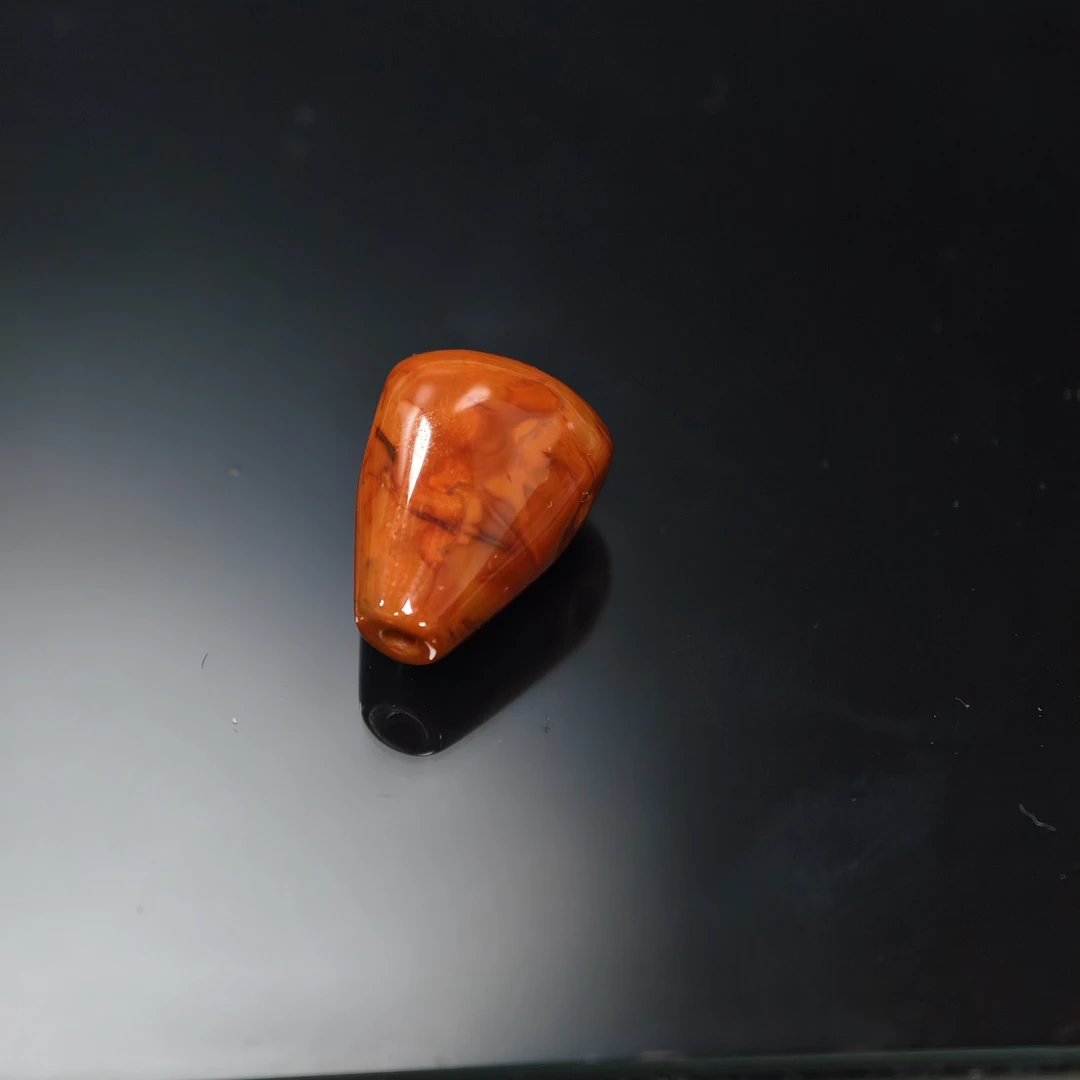 【师老师督造1212-07】瓦西料南红三通J121211 无胶 约11mm