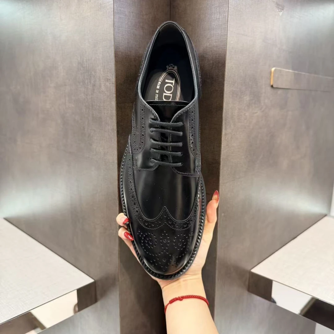 未使用 TOD’S/托德斯 男士布洛克雕花商务正装皮鞋