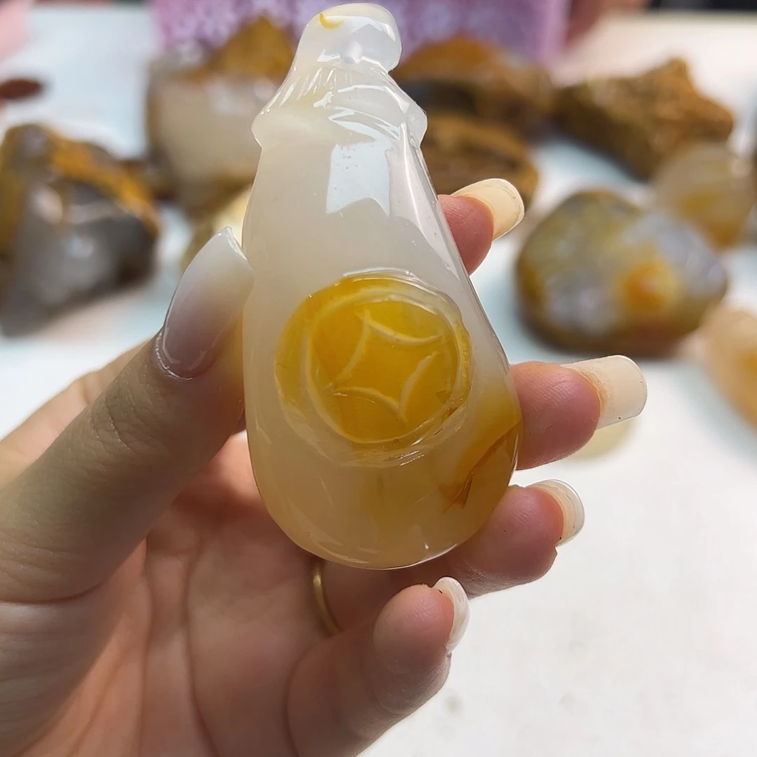 玛瑙/玉髓未镶嵌吊坠(不含链)