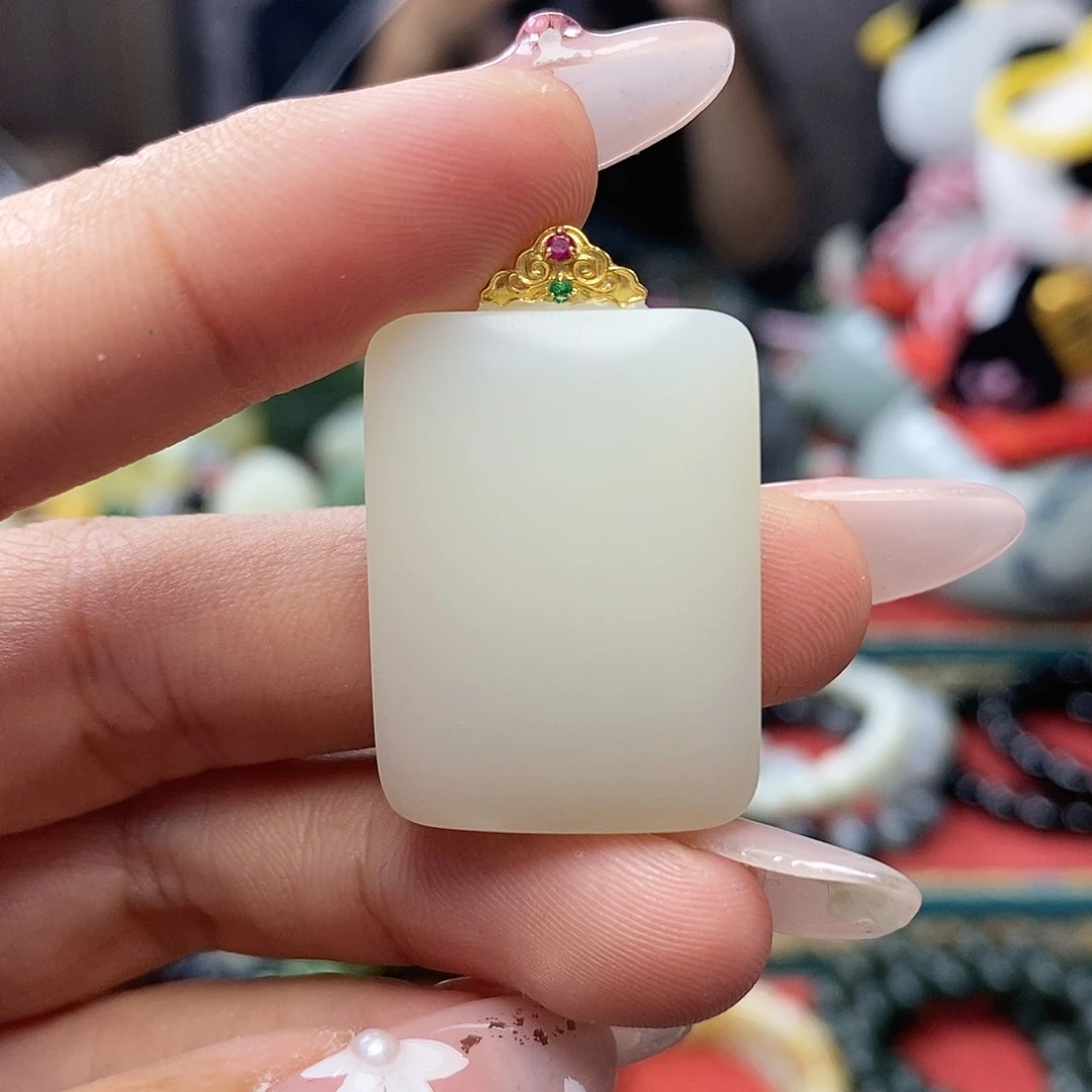 和田玉未镶嵌挂件