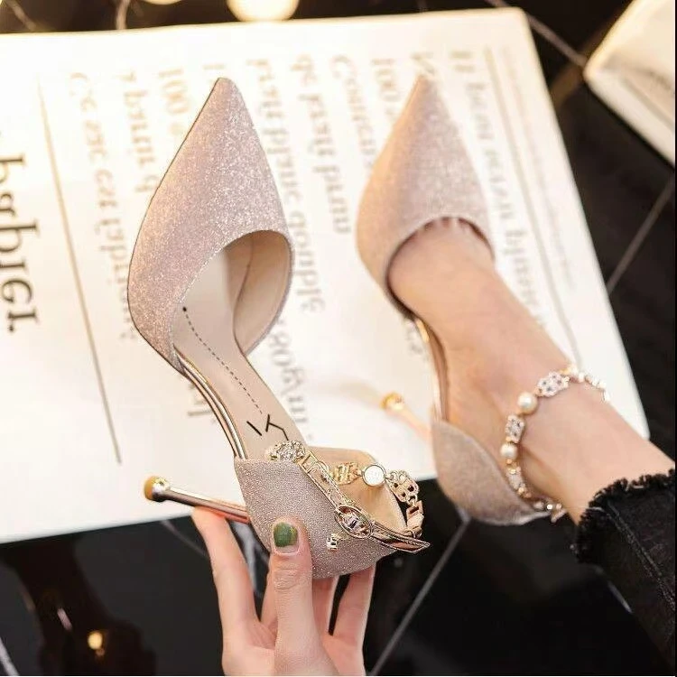 锅扣号下单气质女鞋无运费险NO退NO换默认瑕疵介意勿拍百搭跟鞋