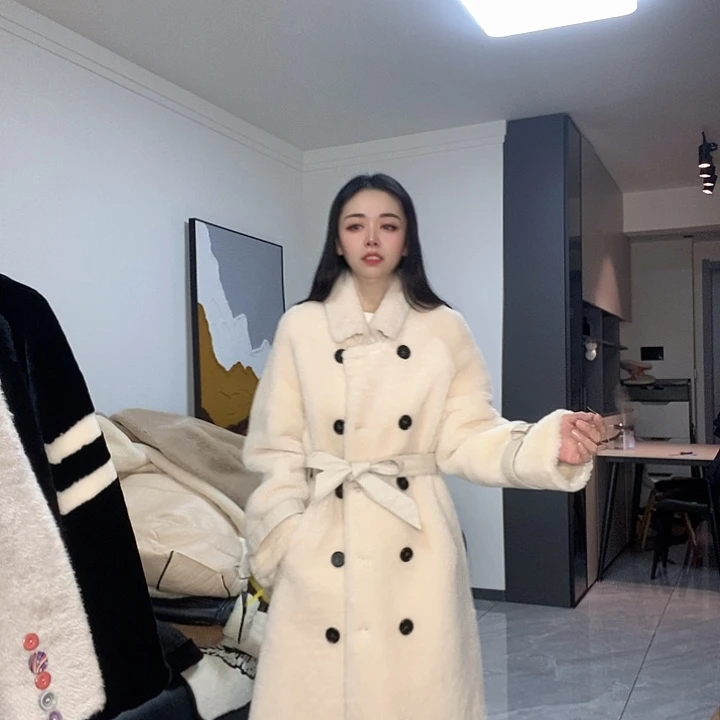 绵羊皮美丽奴皮毛一体L125斤内