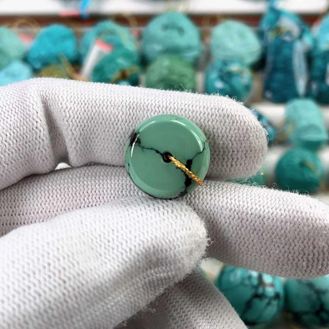 绿松石未镶嵌车挂