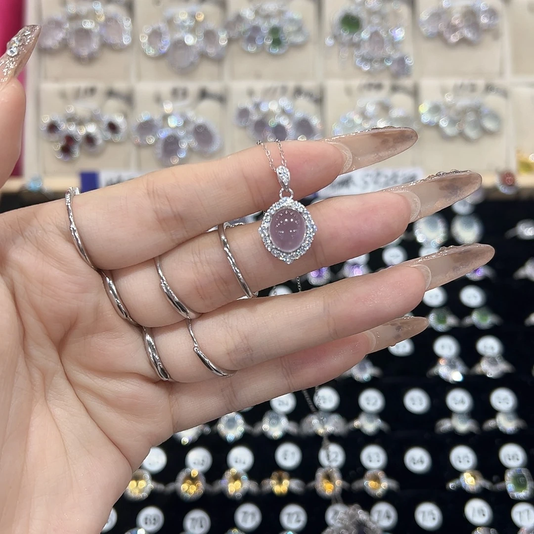 强***%萤石银S925镶嵌戒指