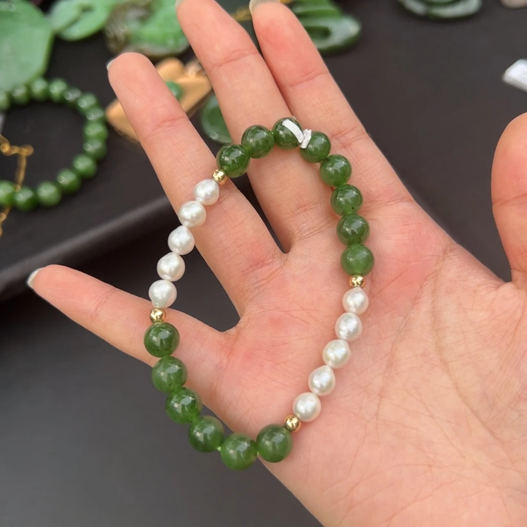 未镶嵌手串和田玉（碧玉）