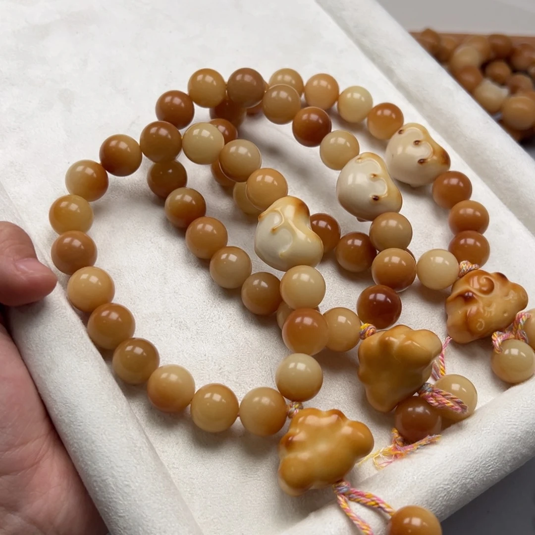 吊坠菩提根/象牙果A586圆珠14mm通货一串随机