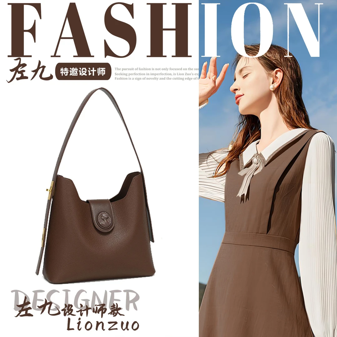 【美人头】【左九设计师款】2025新款潮流百搭手提单肩托特包