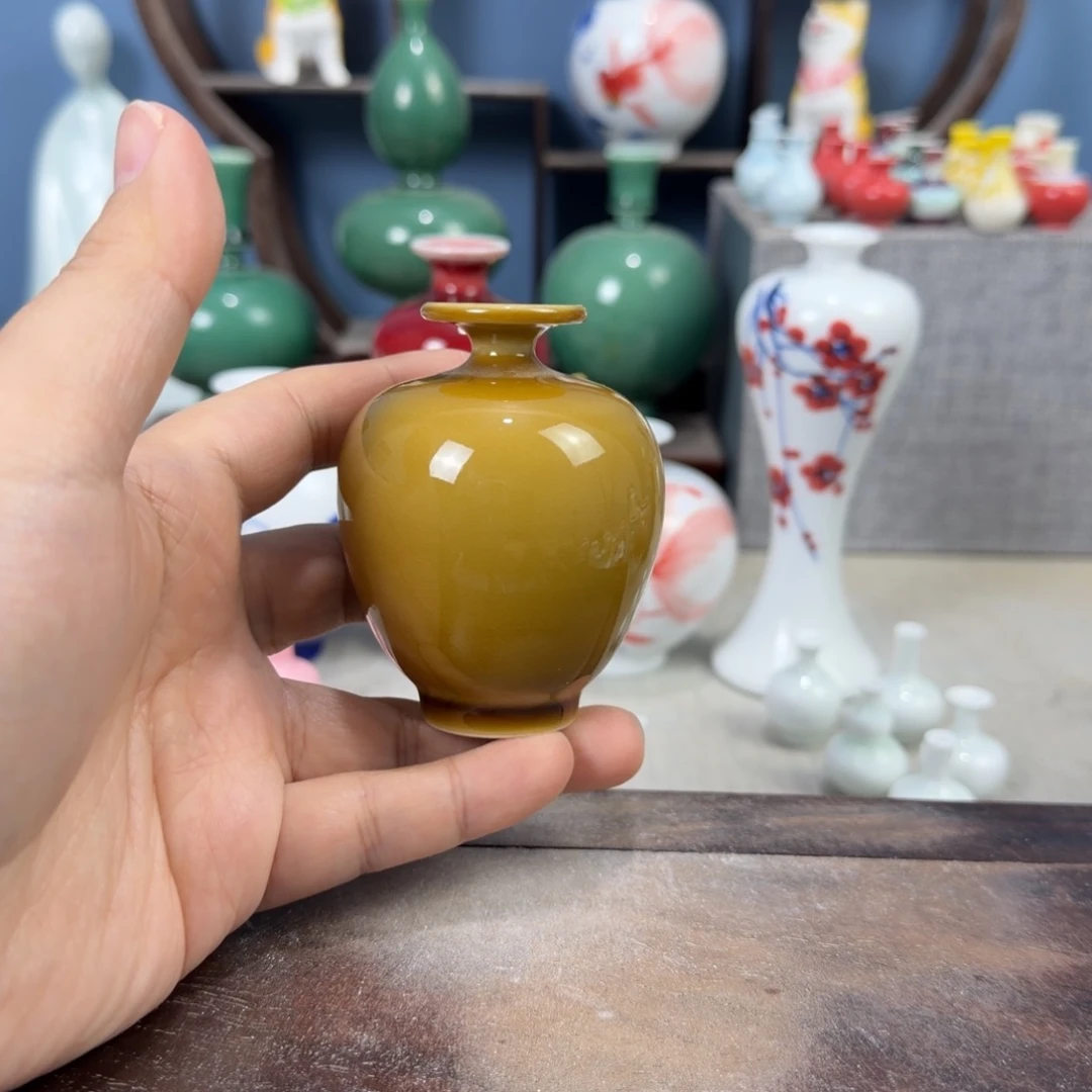 陶瓷手工小花器摆件