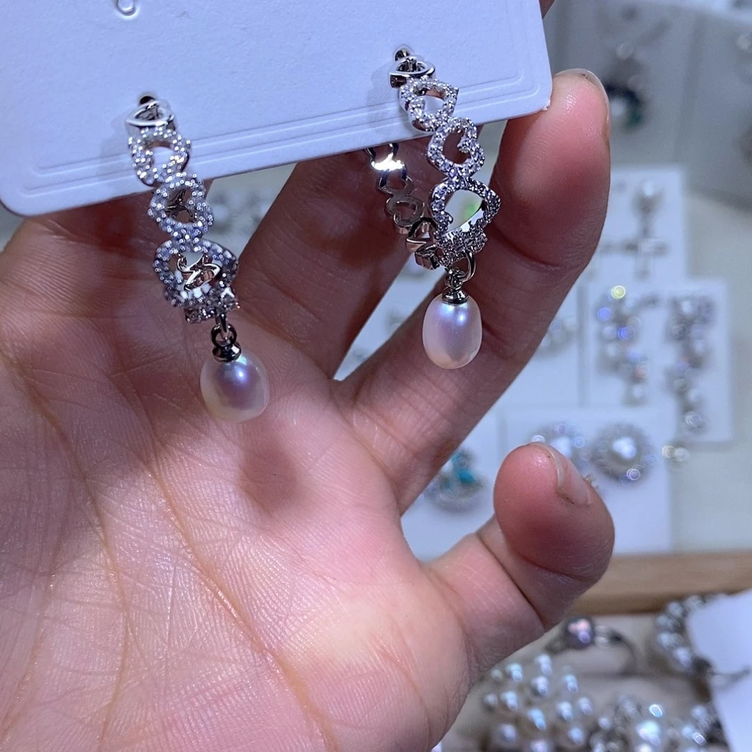 未镶嵌耳饰淡水珍珠