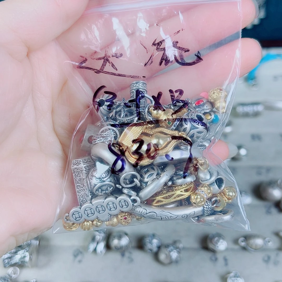 珐琅足银足银配件
