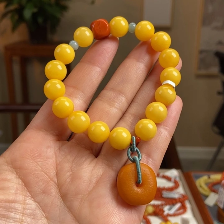 琥珀手链未镶嵌蜜蜡手串10