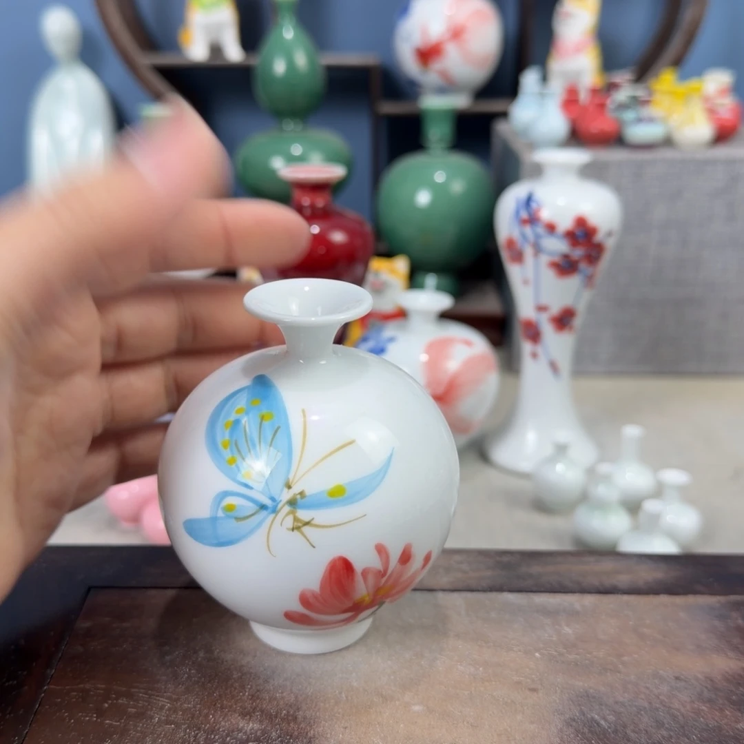 陶瓷手工小花器摆件